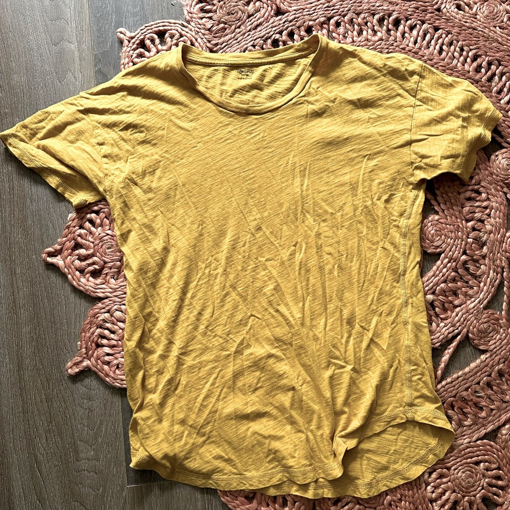 Yellow Madewell Basic Tee